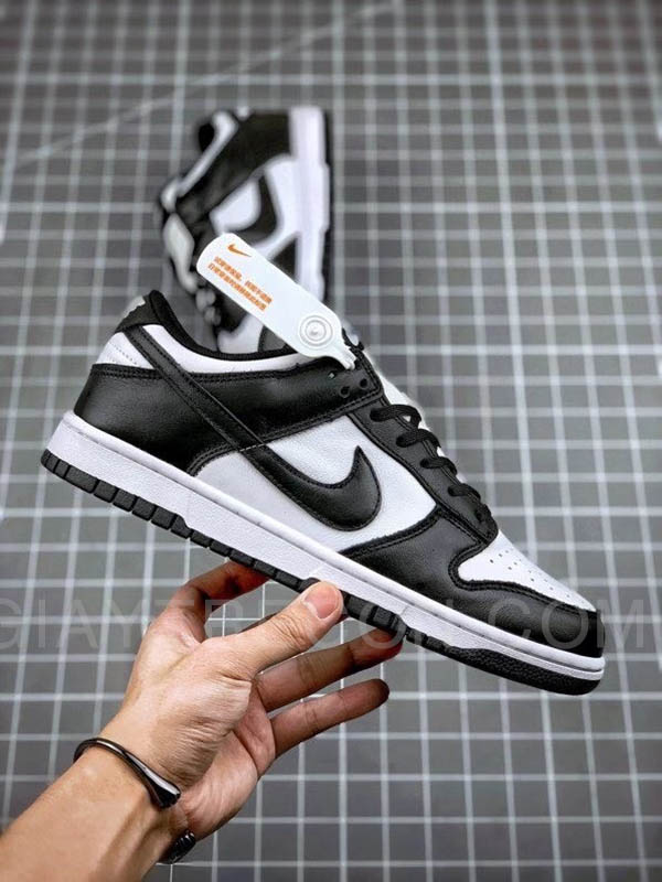 Giày Nike Dunk Low White Black (2021) Trắng Đen
