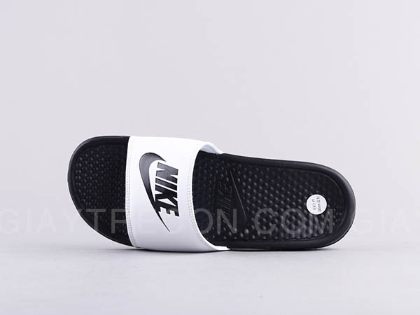 Dép Nike Benassi đen trắng