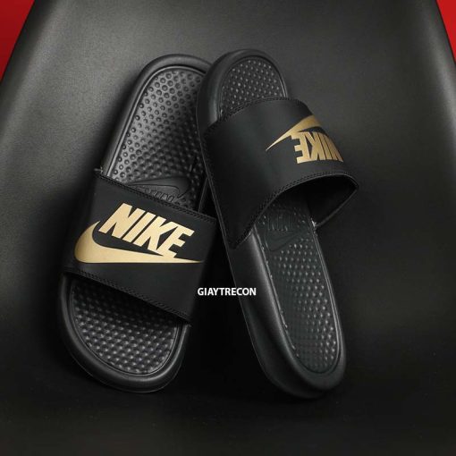 Dép Nike Benassi Đen Vàng