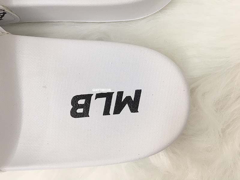 Dép MLB LA Monogram chữ thêu trắng Like Auth 99%