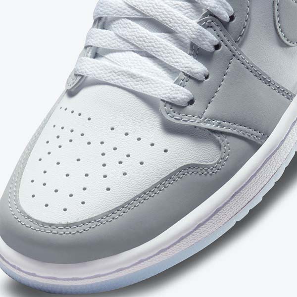 Mẫu giày Jordan 1 màu xám ghi cổ thấp 