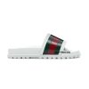 Dép Gucci Web Slide Sandal Màu Trắng Đế Gai Siêu Cấp