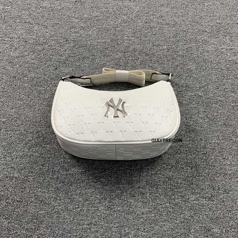 Túi MLB NY Monogram Embo Hobo Bag