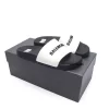 Dép Balenciaga Trắng Đen - Pool Slide White Black