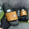 Dép MCM Slide Đen Nâu (Hàng F1)