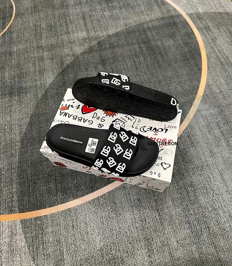 Dép Dolce & Gabbana D&G Multi Logo (Hàng F1)