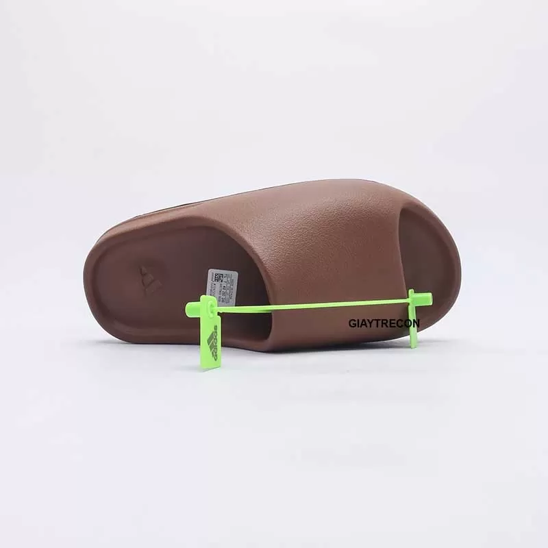 Dép Yeezy Slide Flax Vân Nhám Màu Cà Phê