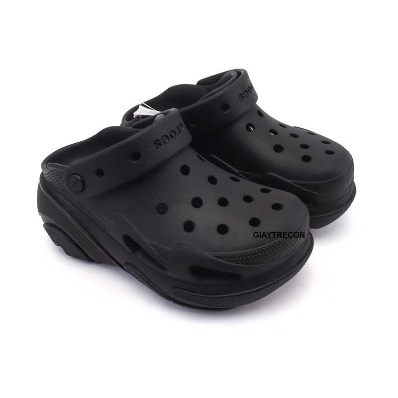 Dép Crocs Bubble Crush Clog Đen