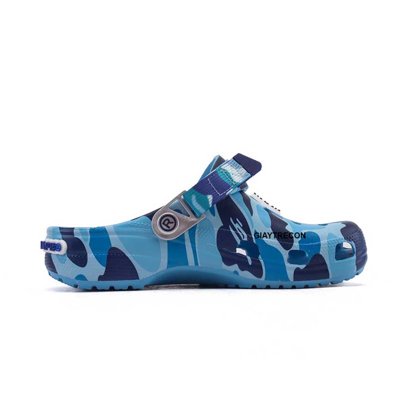 Dép Crocs A Bathing Ape ABC Màu Xanh Dương